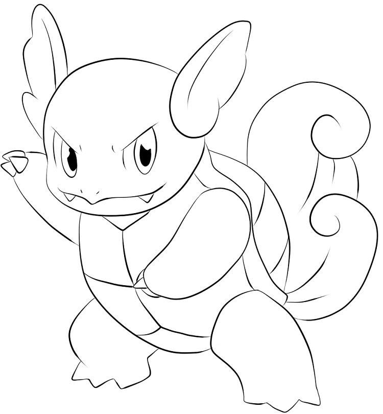 wartortle coloring page