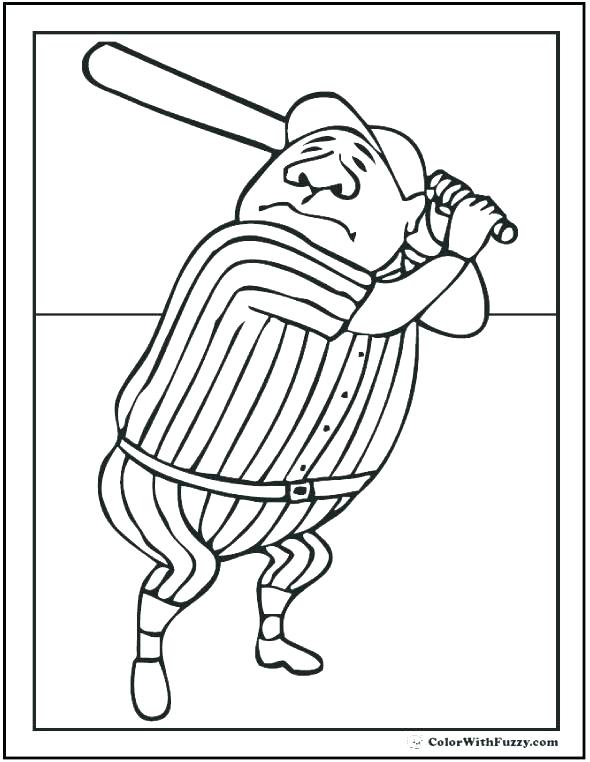 baseball logo coloring pages