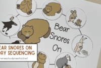 bear snores on coloring pages