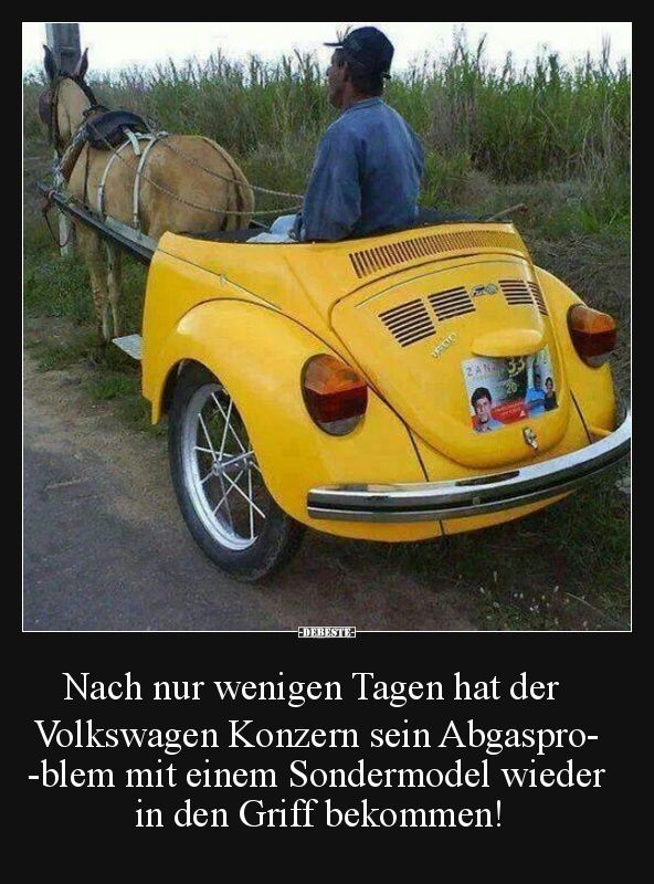 Nach nur wenigen Tagen hat der Volkswagen Konzern.. | Lustige Bilder