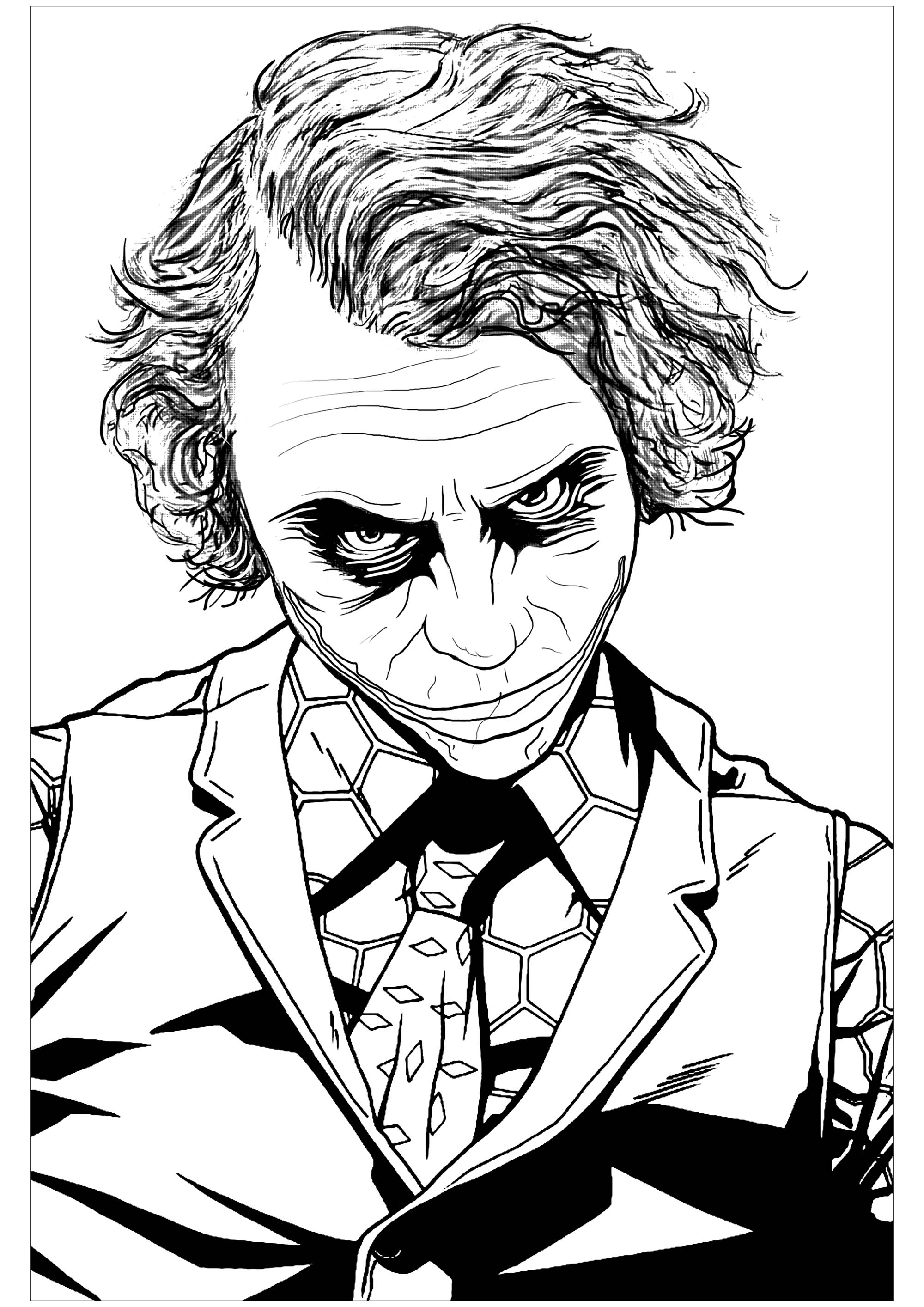 ️Joker Coloring Pages Free Download| Gambr.co