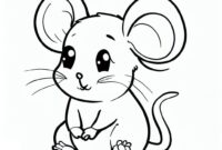 cute mouse coloring pages