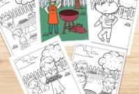 bbq coloring pages printable