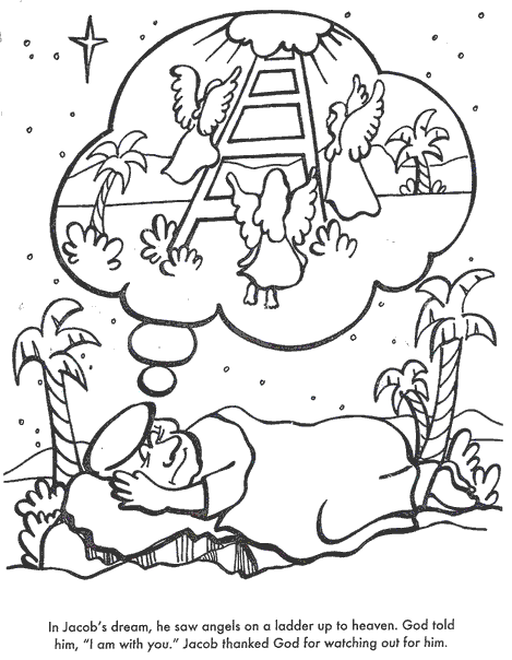 jacob 039 s dream coloring page