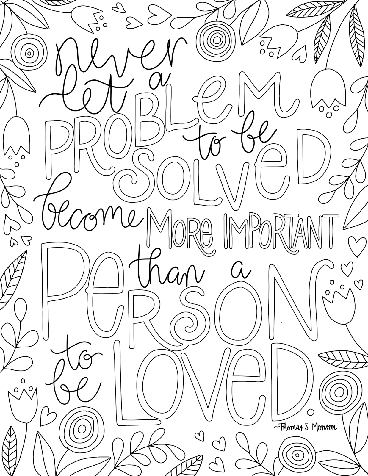 president nelson coloring page