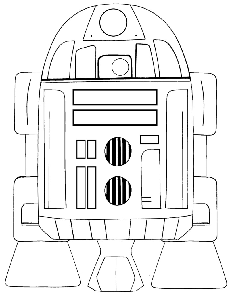 r2d2 coloring page free