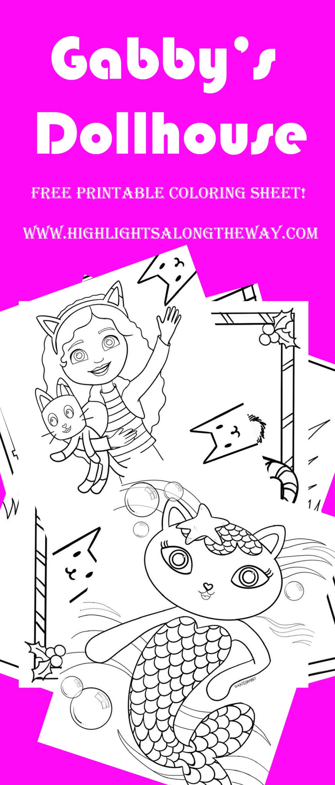 kitty fairy gabby 039 s dollhouse coloring pages