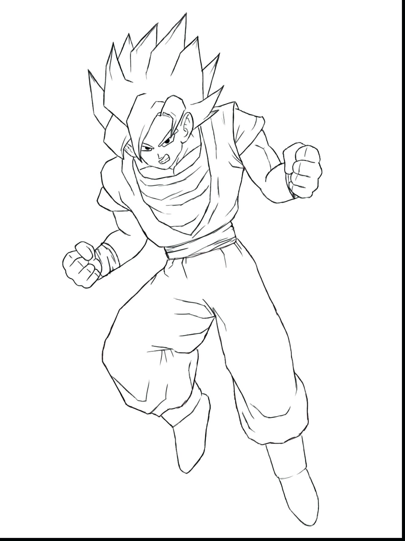 goku and vegeta coloring pages