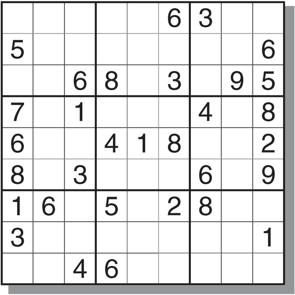 Hard Sudoku Printable - Canas.bergdorfbib.co | Printable Sudoku Medium