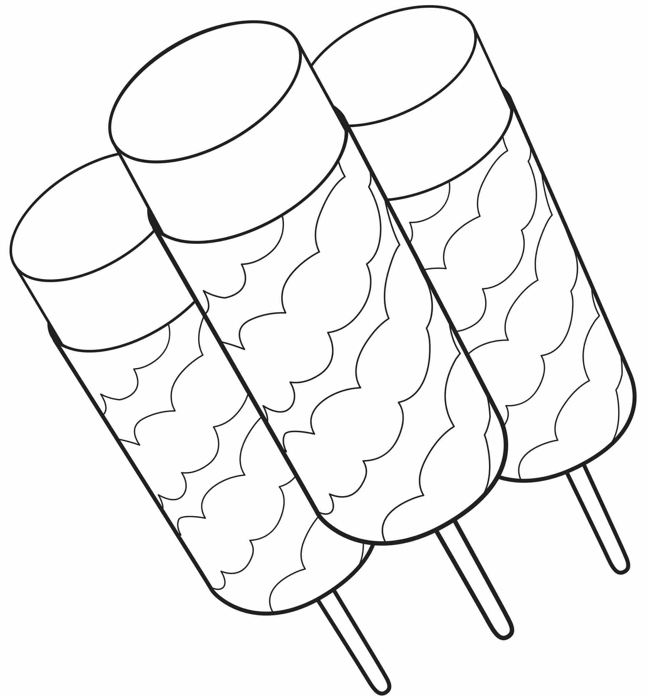 ice pop coloring pages