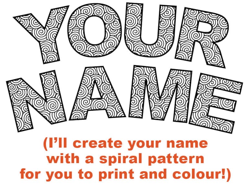 customized name coloring pages