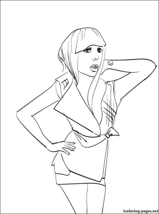 lady gaga coloring pages