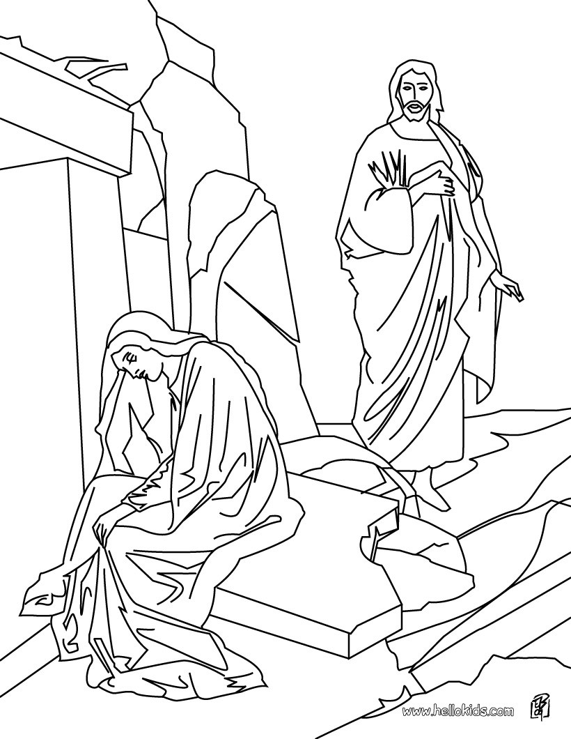 jesus crucifixion coloring pages