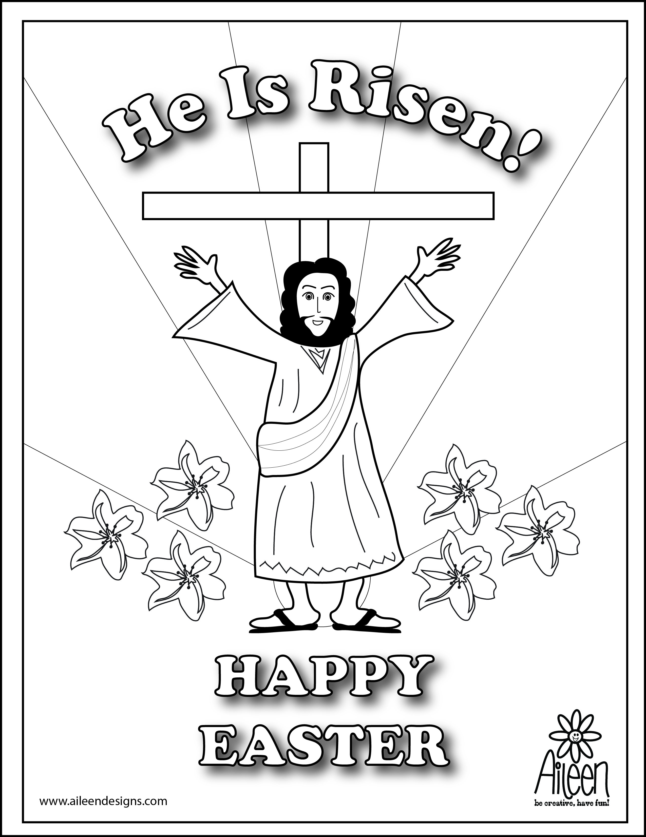 Jesus Has Risen Coloring Page at GetDrawings | Free download