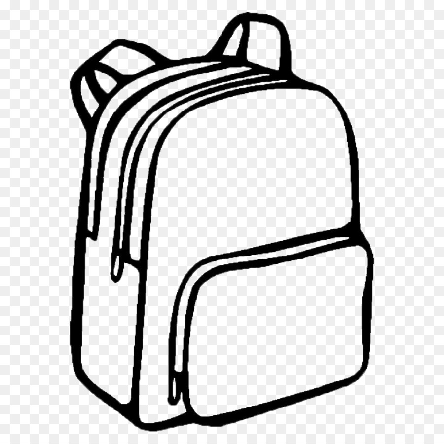 coloring page backpack