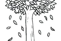 preschool leaf coloring pages