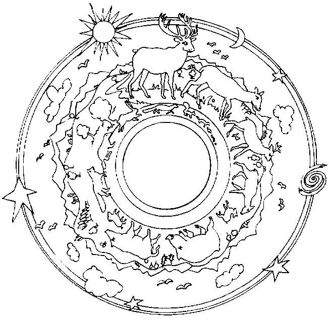 mandala schwierig tiere