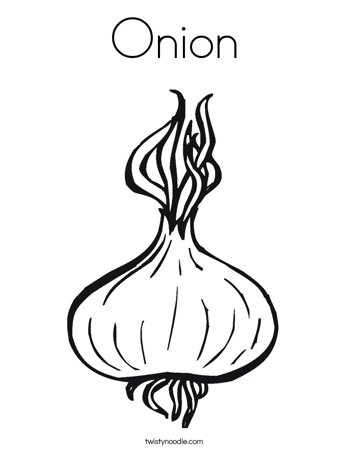 onion coloring page