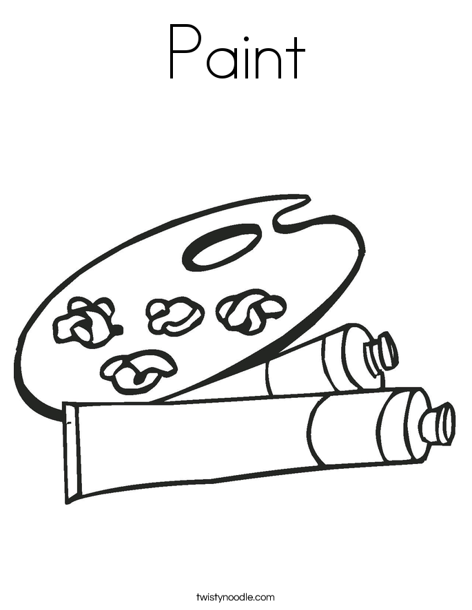 paint coloring page