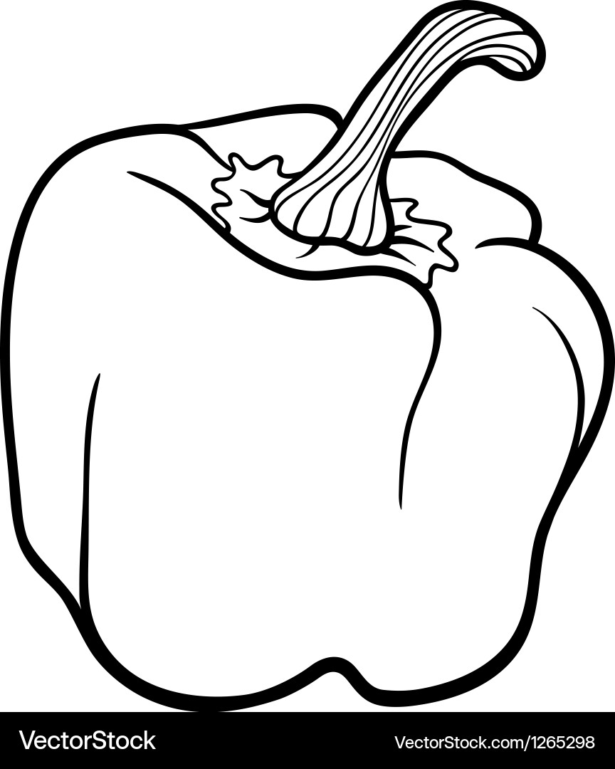 pepper coloring page