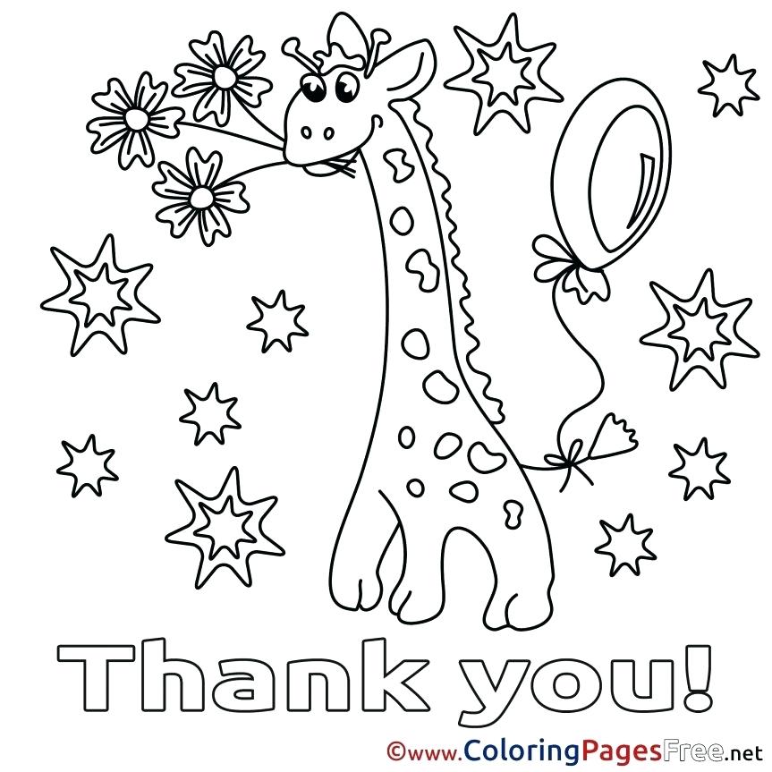 cute thank you coloring pages