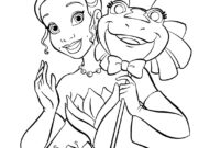 princess and the frog coloring pages