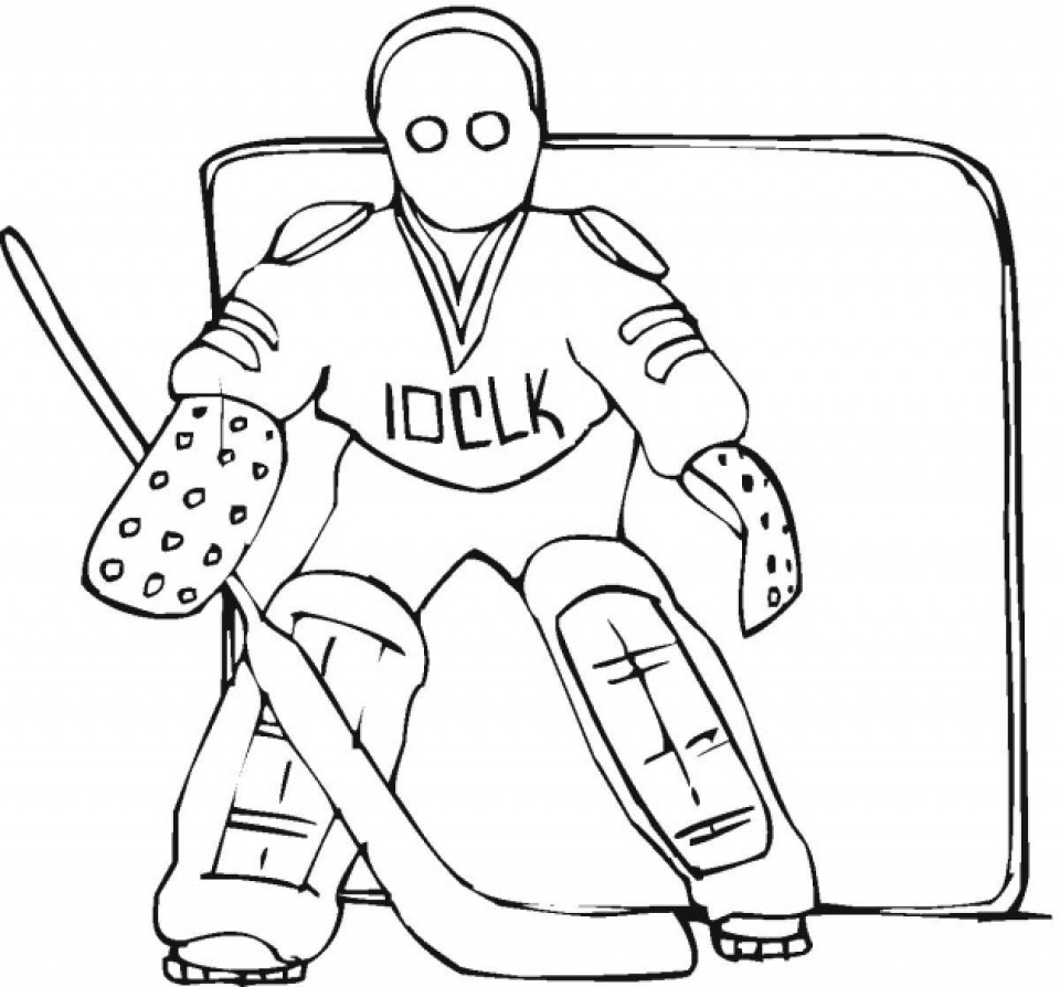 coloring pages hockey