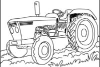 tractor printable coloring pages