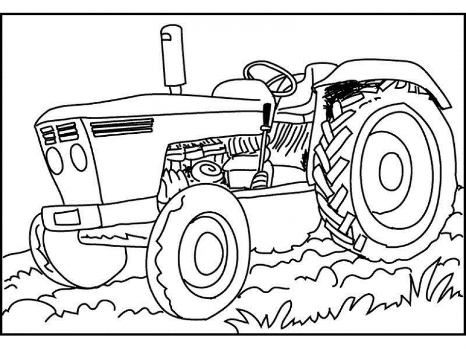 tractor printable coloring pages