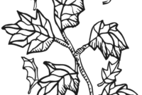 free fall leaves coloring pages