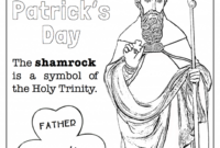 catholic saint patrick coloring page