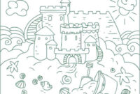 sandcastle coloring pages