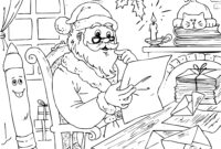 santas workshop coloring page