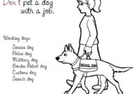 service dog coloring pages