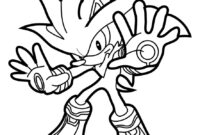 sonic silver coloring pages