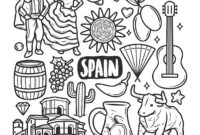 spain coloring page