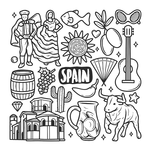 spain coloring page