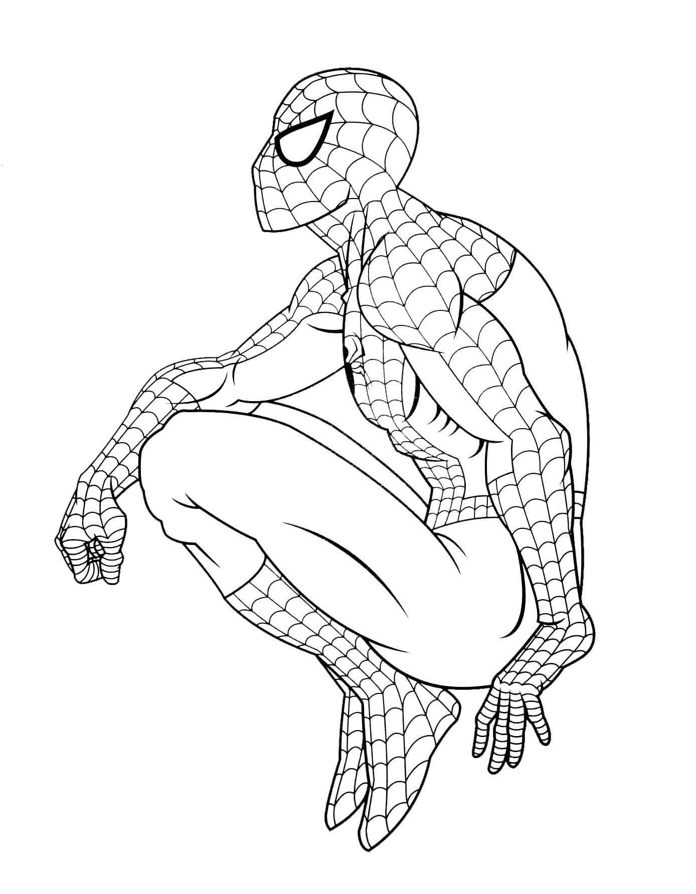 spiderman among us coloring page