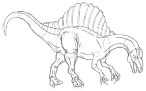 spinosaurus malvorlage