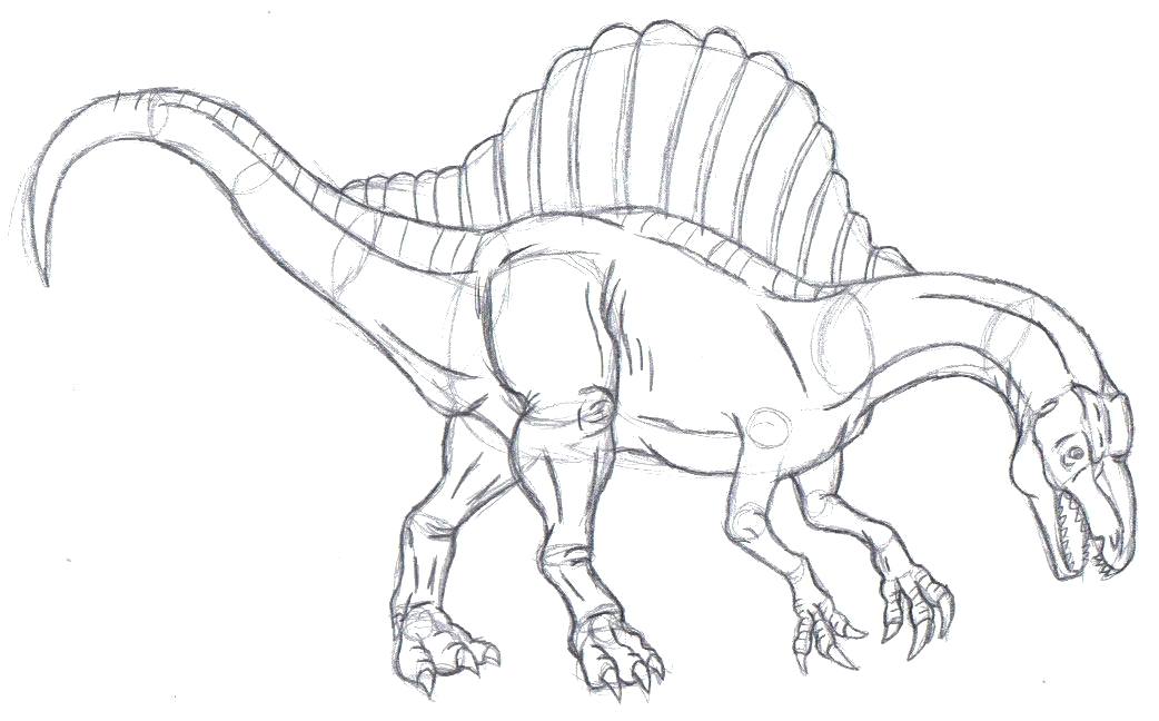 spinosaurus malvorlage