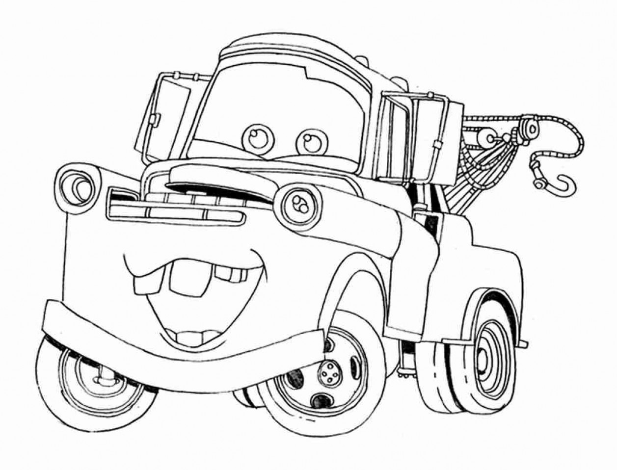 tow mater coloring pages