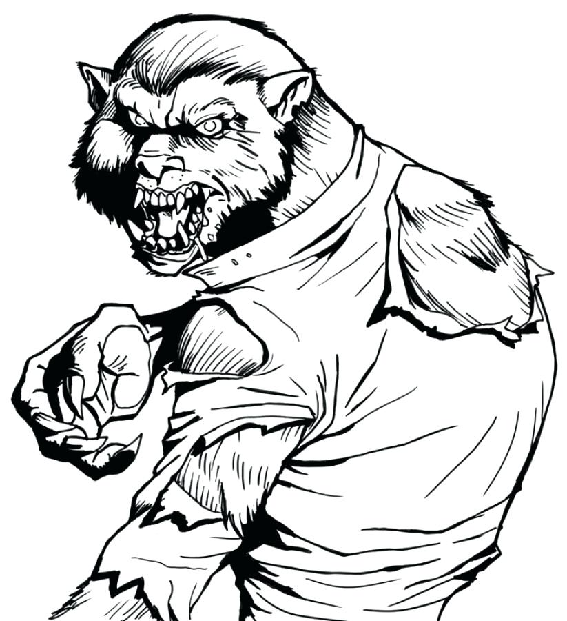 werewolf sonic coloring pages