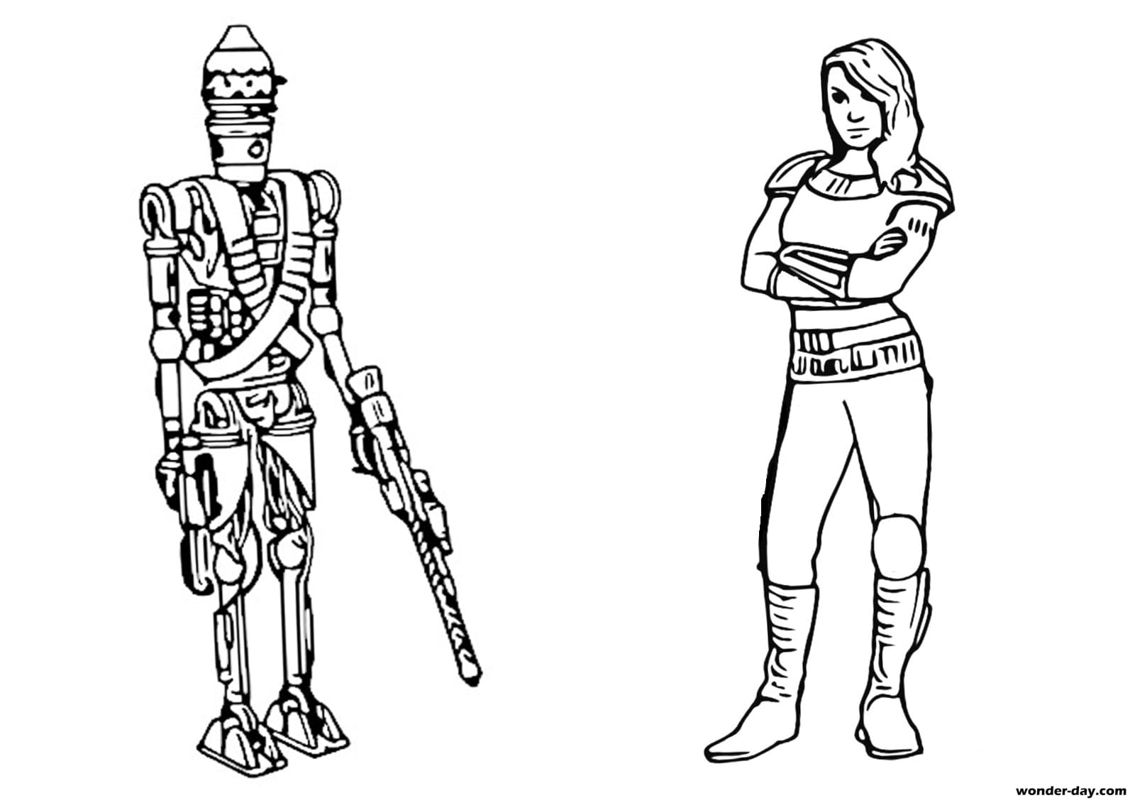 mandolorian coloring pages