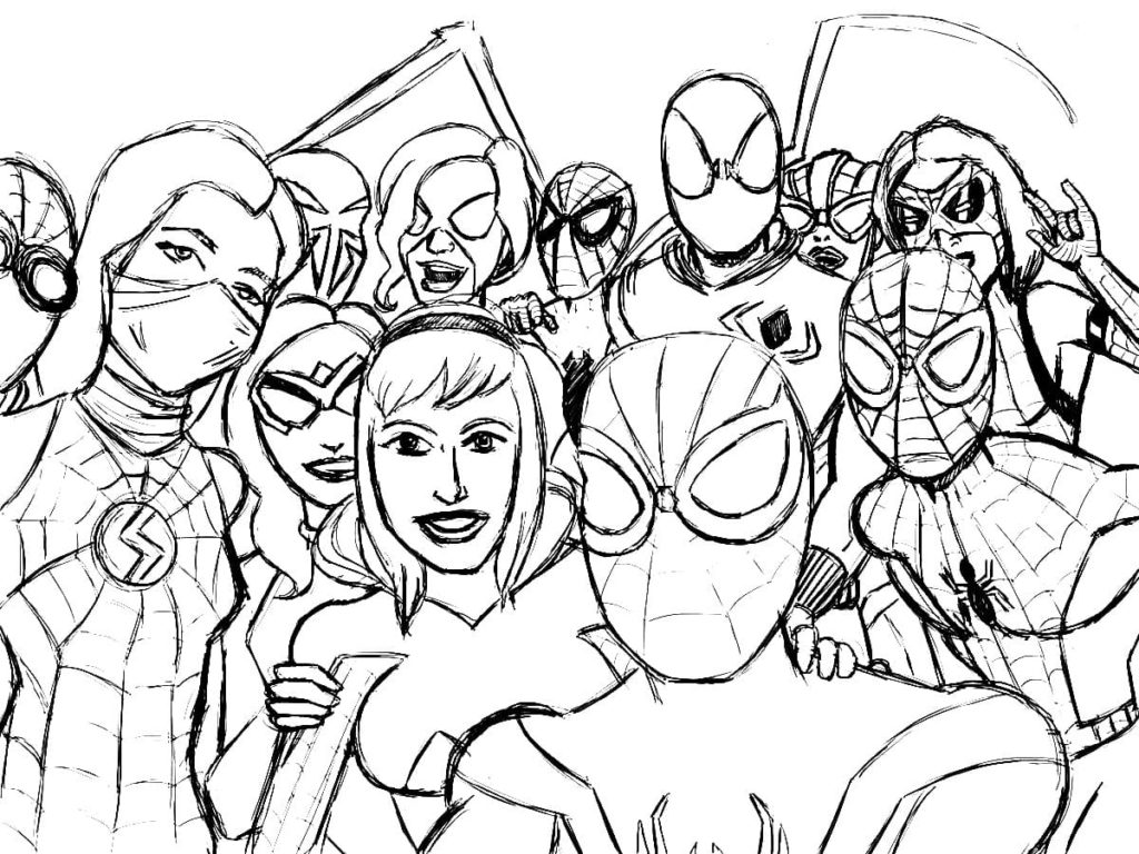 miles morales printable coloring pages