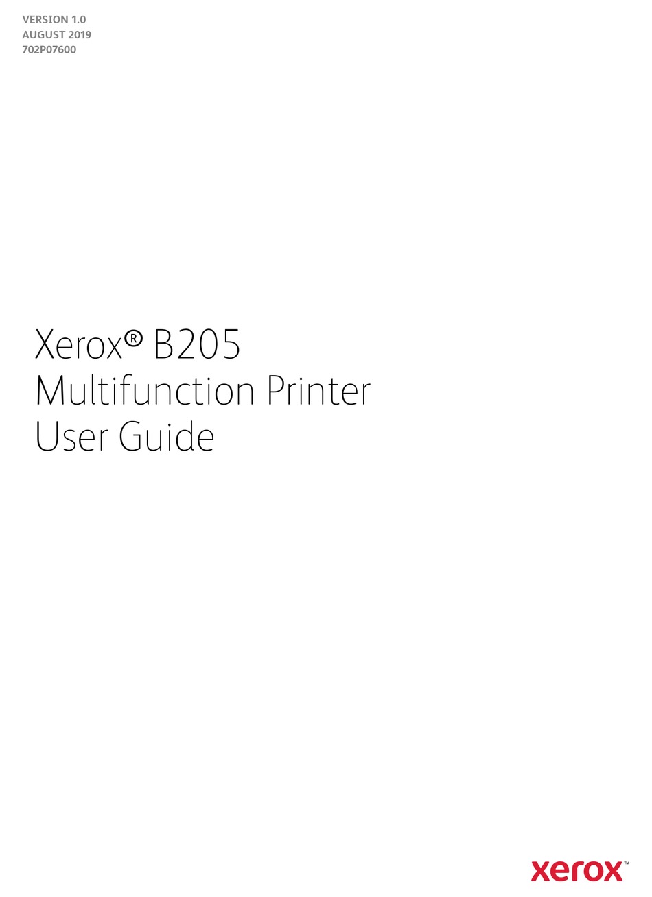 view manuel instruction xerox b205 pics