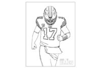 josh allen coloring page