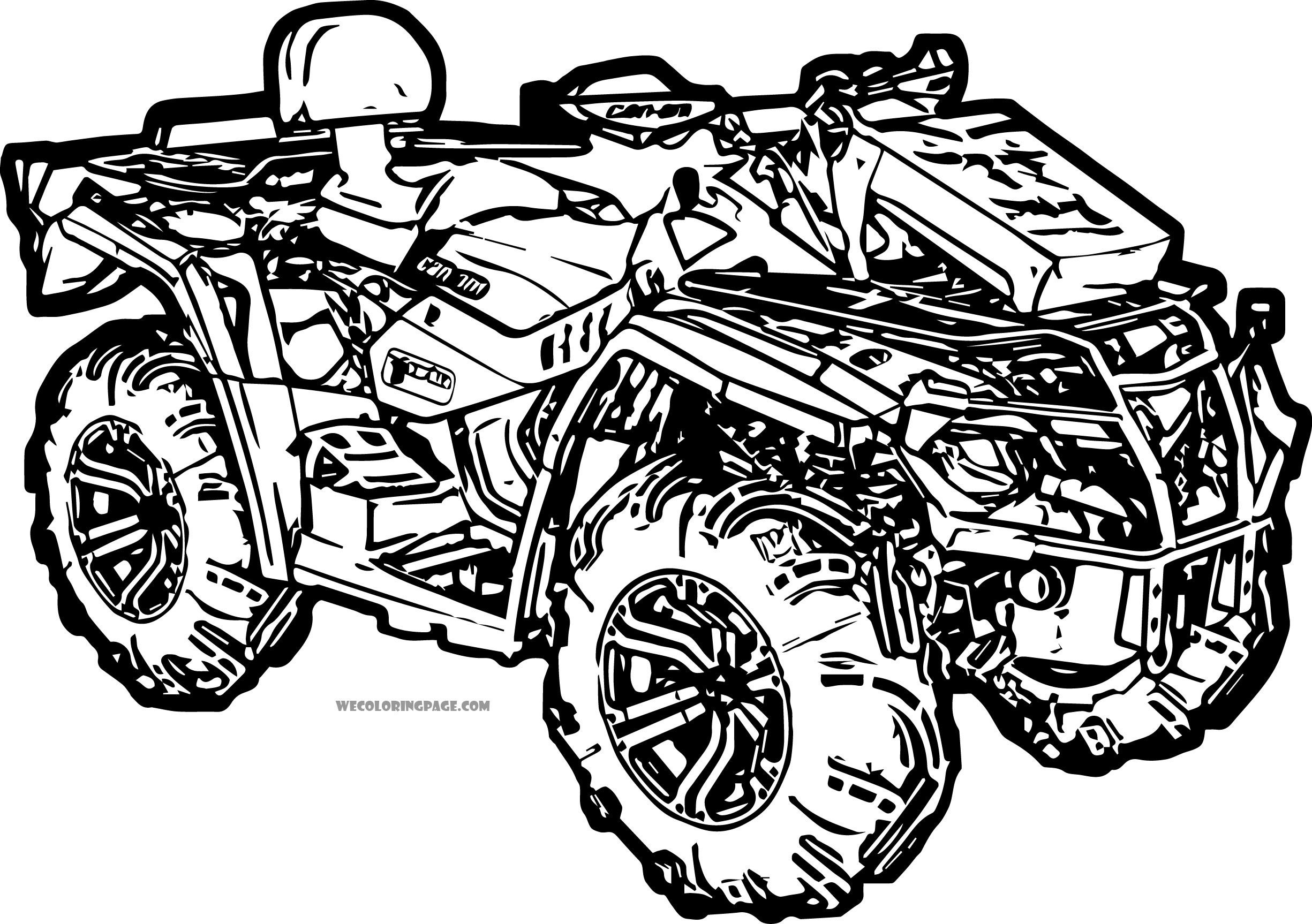 quad coloring pages