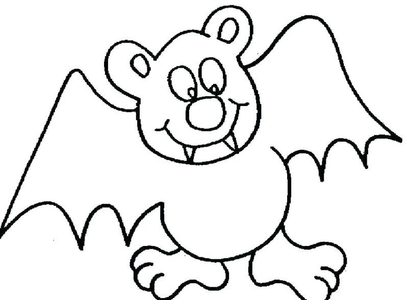 bat coloring pages pdf