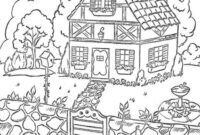 open house coloring pages