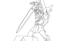 free printable zelda coloring pages